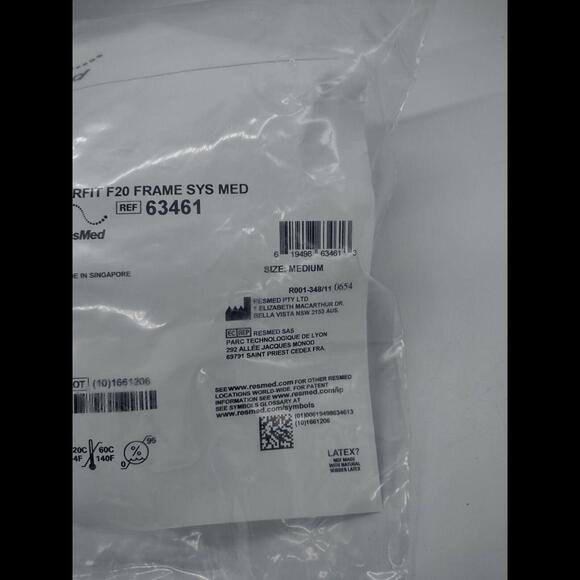 ResMed Airfit F20 Frame System with Medium Cushion - Picture 2 of 5